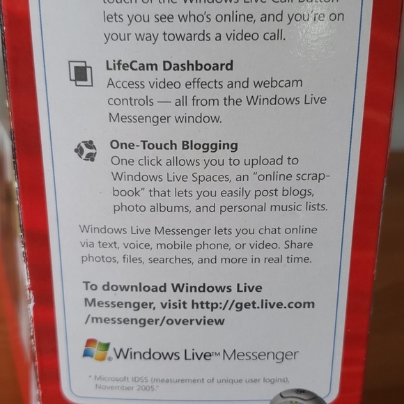 Microsoft window live messenger lifecam vx 600 - Picture 11 of 13